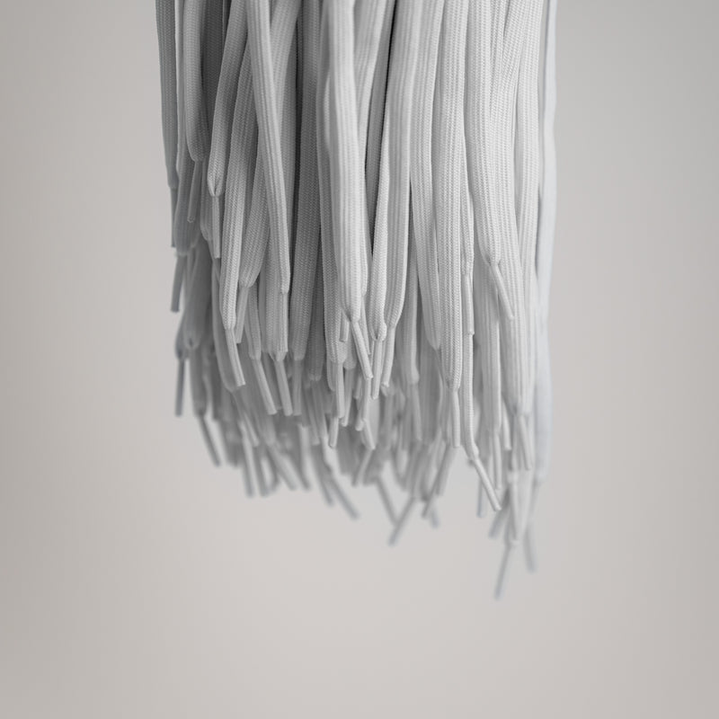 Schuhbändel flach – Weiss