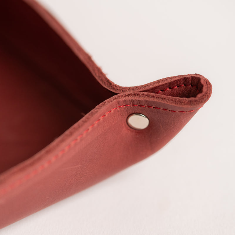Lederschale – Rot